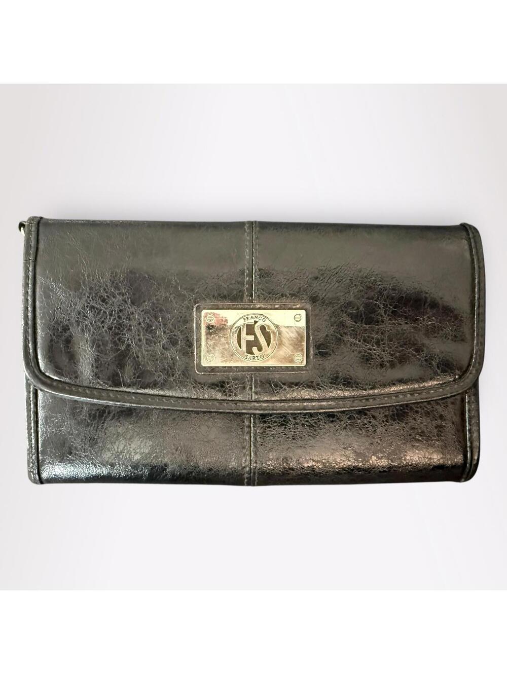 Franco Sarto Black Leather Clutch